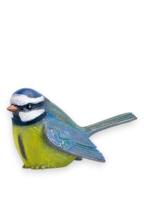 Mini urn Pimpelmees van brons - Een klein vogeltje, een herinnering voor altijd