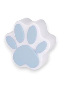 Dierenurn 'Impronta' met blauwe pootafdruk