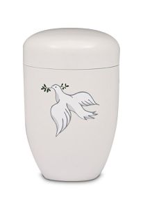 Urn van staal 'Vredesduif'