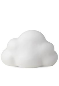 Wolk mini urn van keramiek wit