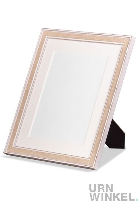 Hoogwaardige houten fotolijst beige 20x15 cm | URNWINKEL.