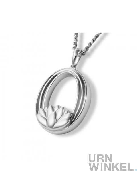 Subtiel 925 zilveren assieraad 'Lotus' gedenksieraden & assieraden.