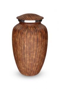 Aluminium urn 'Elegance' met houtlook