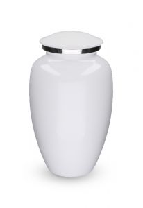 Aluminium urn 'Elegance' hoogglans wit