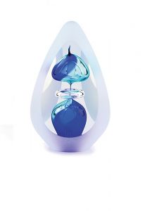 As-druppel urn van kristalglas 'Orion'