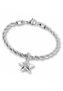 As armband met ster en zirkonia steentjes