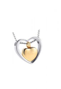 Ashanger hart met goudkleurig hartje