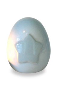 Handgemaakte baby urn (prematuur) 'Ster' blauw