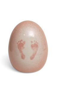 Handgemaakte baby urn 'Voetjes'