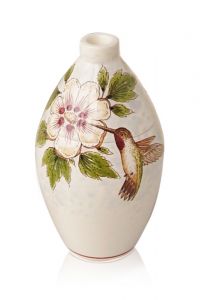 Handbeschilderde mini urn 'Kolibrie'