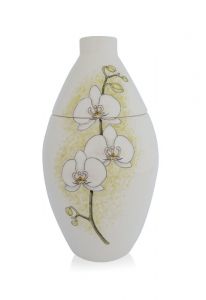 Handbeschilderde mini urn 'Orchidee'