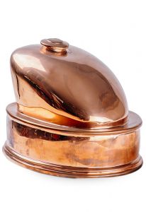Handgemaakte biker benzinetank urn 'Copper'