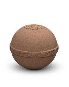 Biologisch afbreekbare urn van zand