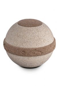 Biologisch afbreekbare mini urn van zand