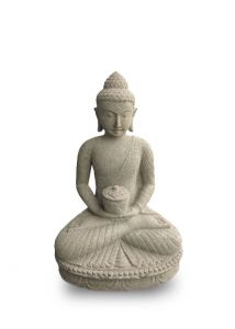 Boeddha urn van lavasteen
