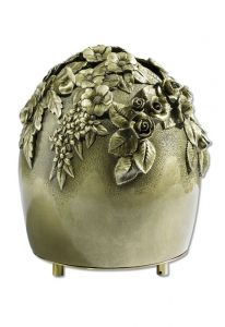 Bronzen urn 'Bloemen'