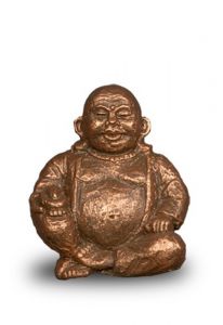 Boeddha mini urn bronskleurig