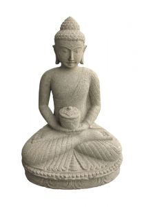 Boeddha urn van lavasteen