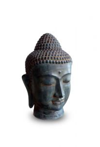 Boeddha hoofd brons mini urn