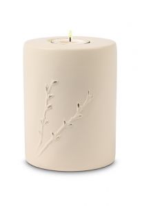 Kaarshouder mini urn 'Rondo' beige