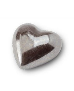 Mini urn 'Voor altijd in ons hart' zilvergrijs