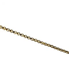 Collier edelstaal schakel 'goud verguld'