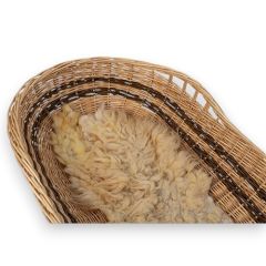 Comfort baar van wilgentenen met wollen matje