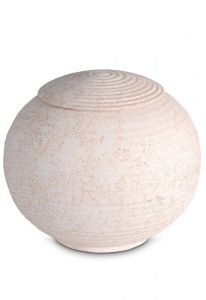 Urn porselein 'Sfera' - Coral Roze reliëf