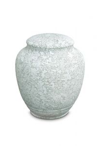 Mini urn van porselein 'Classica' - Marine water reliëf