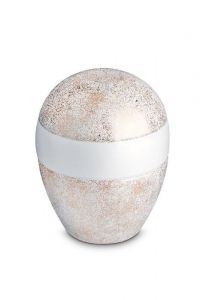 Porseleinen mini urn 'Planet' - Pure Gold Stardust