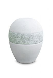 Porseleinen mini urn 'Planet' - IJs en Water
