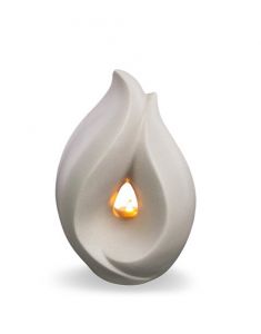 Kaarshouder urn 'Flame of Memory' - witzand