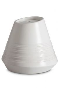 Porseleinen urn 'Maya' mat wit