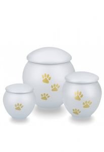 Dierenurn met goudkleurige dierenpootjes