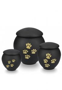 Dierenurn met goudkleurige dierenpootjes