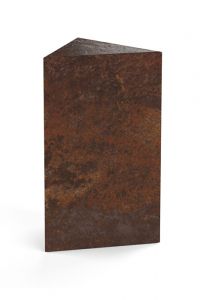 Bronzen mini urn 'Driehoek'