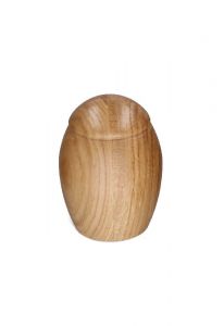 Eikenhouten mini urn naturel