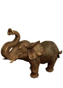 Olifanten urn brons