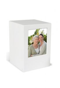 MDF Fotolijst box urn wit