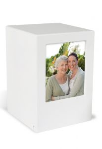 MDF Fotolijst box urn wit