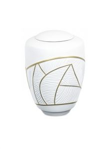 Glasfiber urn 'Écheril' - wit