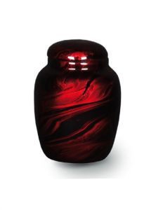 Glasfiber urn 'Schittering' rood