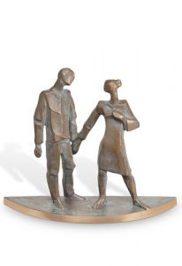 Grafbeeld Paar - Grafdecoratie - 3d, vrijstaand, plug onderzijde