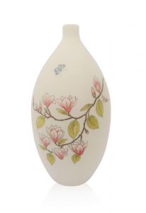 Handbeschilderde urn 'Magnolia'