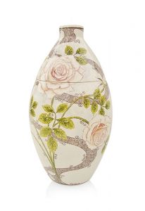 Handbeschilderde mini urn 'Rozen'