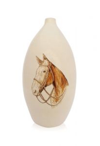 Handbeschilderde urn 'Paard'