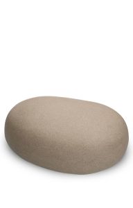 Handgemaakte keramische urn 'Kei / Steen / Bolder' zand