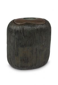 Handgemaakte mini urn van keramiek 'Akanthos'