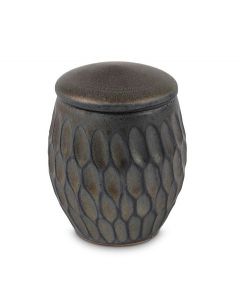Mini urn van keramiek - Golden Lila