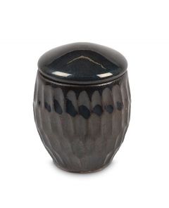 Mini urn van keramiek - brons